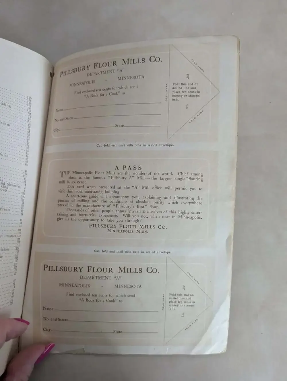 The Pillsbury Cook Book 1914 by Pillsbury Soft Bound Cook Book RARE